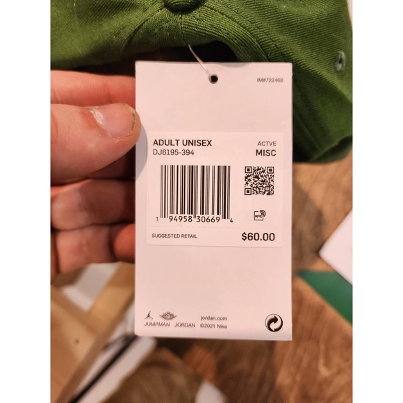 Jordan Off White Green Snapback - Picture 2 of 8